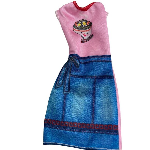 2019 Mattel Barbie Doll You Can Be Anything NOODLE MAKER DRESS ONLY #GHK44 - Picture 7 of 7